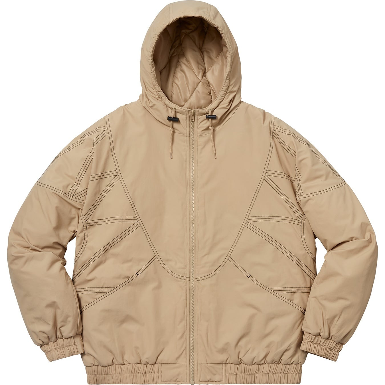 Zig Zag Stitch Puffy Jacket view 4